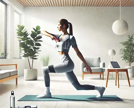 yoga and stretching